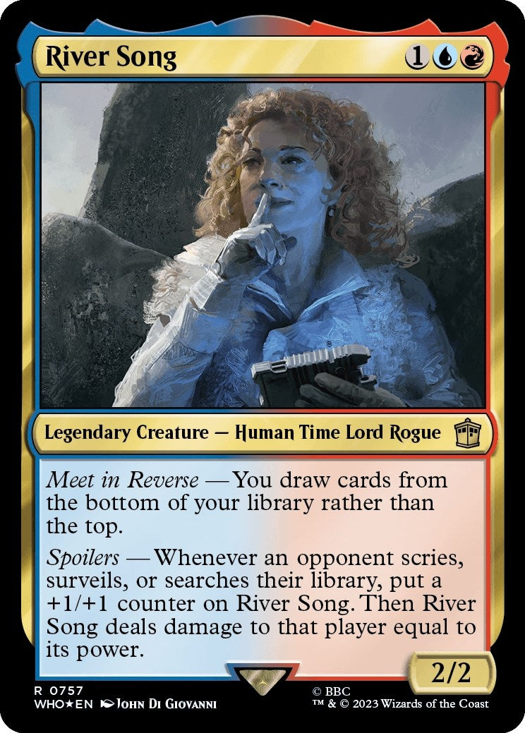 Image for River Song (Surge Foil) (757) (WHO) - Magic: The Gathering