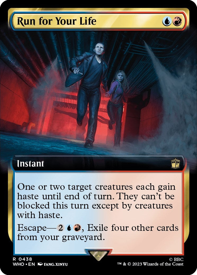 Image for Run for Your Life (Extended Art) (438) (WHO) - Magic: The Gathering