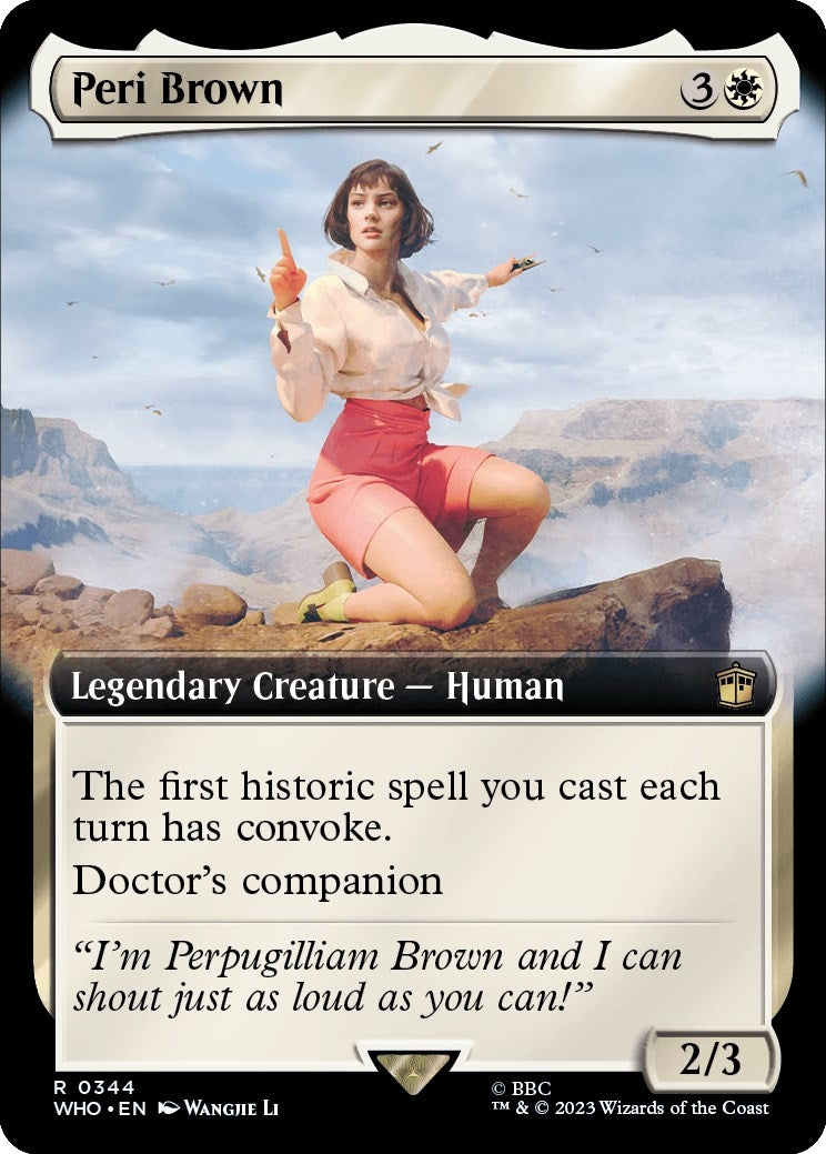 Image for Peri Brown (Extended Art) (344) (WHO) - Magic: The Gathering