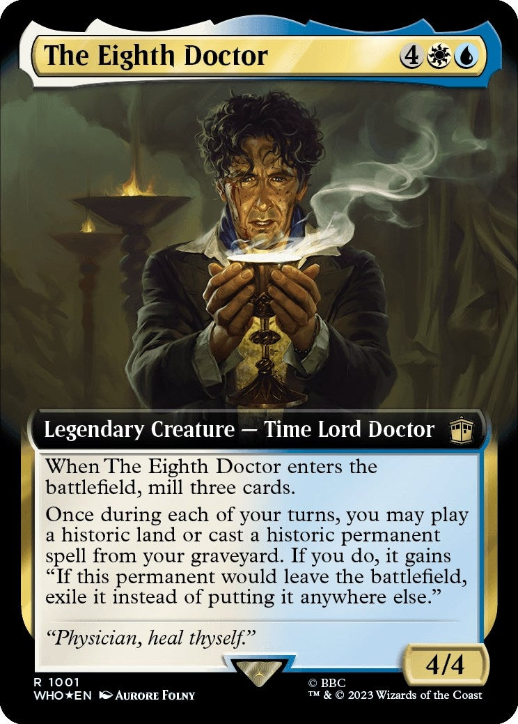 Image for The Eighth Doctor (Extended Art) (Surge Foil) (1001) (WHO) - Magic: The Gathering
