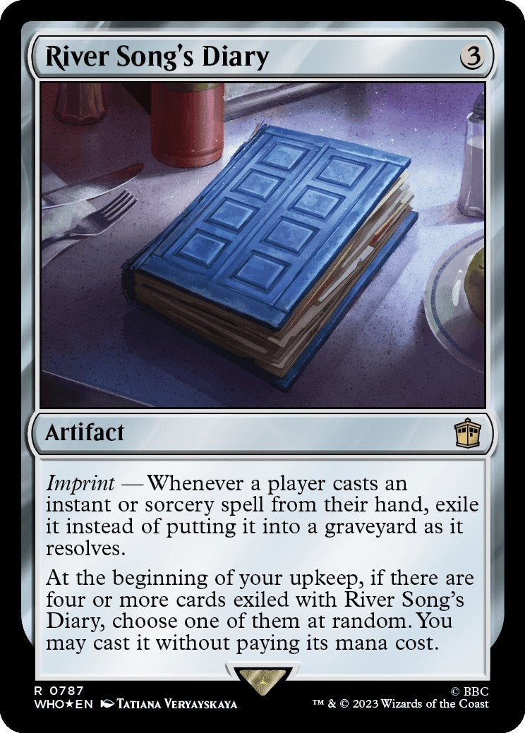 Image for River Song's Diary (Surge Foil) (787) (WHO) - Magic: The Gathering