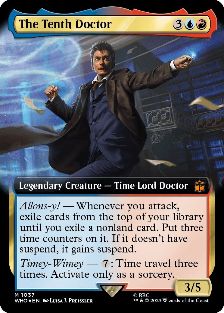 Image for The Tenth Doctor (Extended Art) (Surge Foil) (1037) (WHO) - Magic: The Gathering
