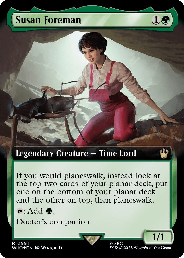 Image for Susan Foreman (Extended Art) (Surge Foil) (991) (WHO) - Magic: The Gathering