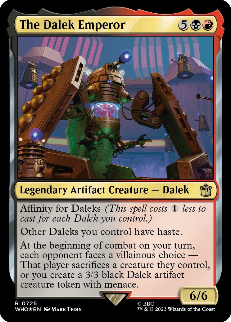 Image for The Dalek Emperor (Surge Foil) (725) (WHO) - Magic: The Gathering