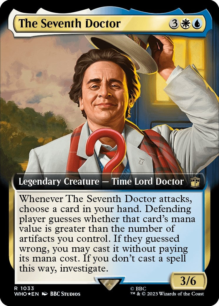 Image for The Seventh Doctor (Extended Art) (Surge Foil) (1033) (WHO) - Magic: The Gathering