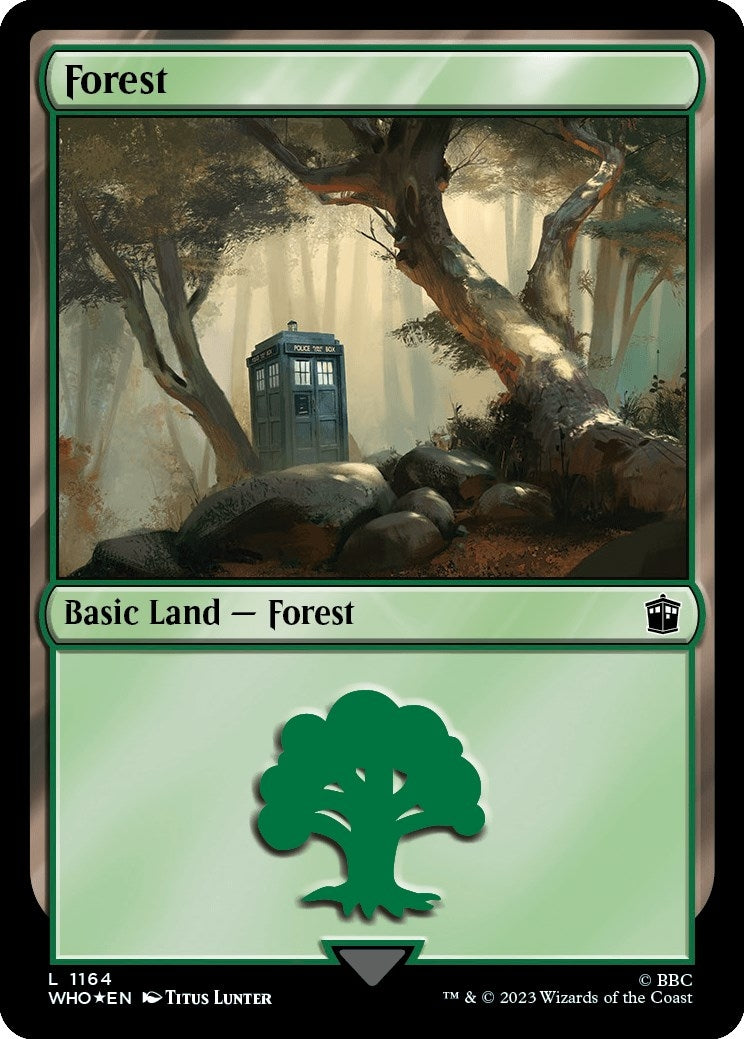 Image for Forest (1164) (Surge Foil) (1164) (WHO) - Magic: The Gathering