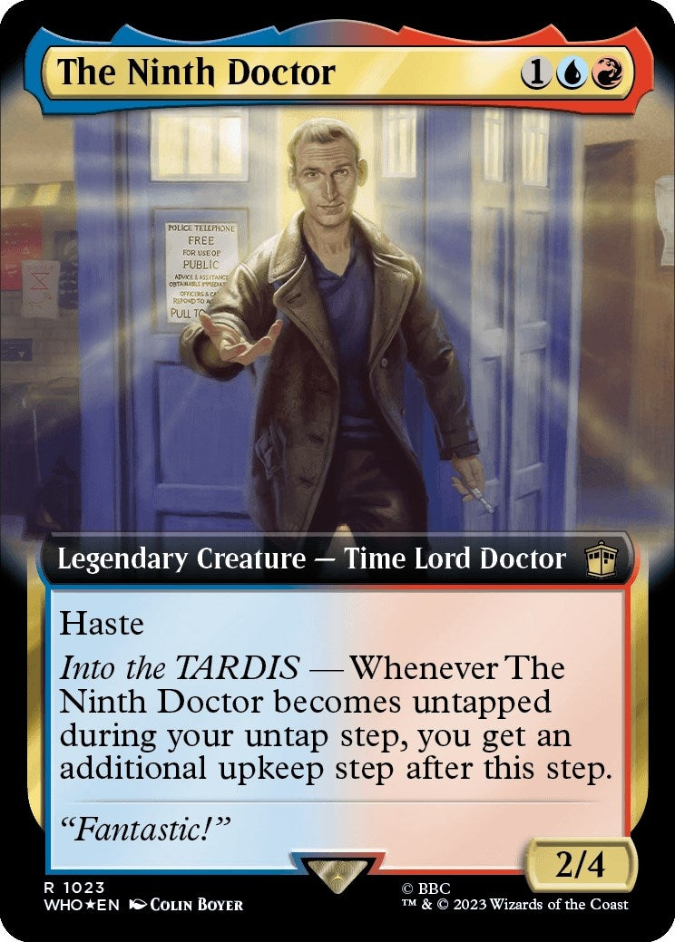 Image for The Ninth Doctor (Extended Art) (Surge Foil) (1023) (WHO) - Magic: The Gathering