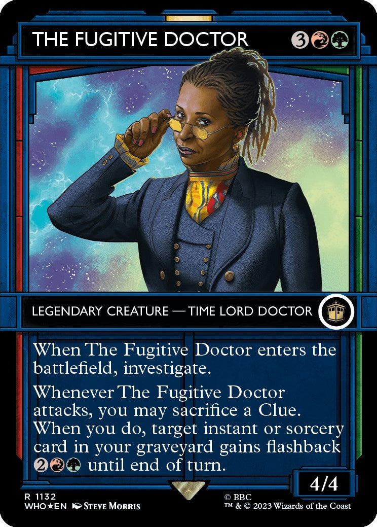 Image for The Fugitive Doctor (Showcase) (Surge Foil) (1132) (WHO) - Magic: The Gathering