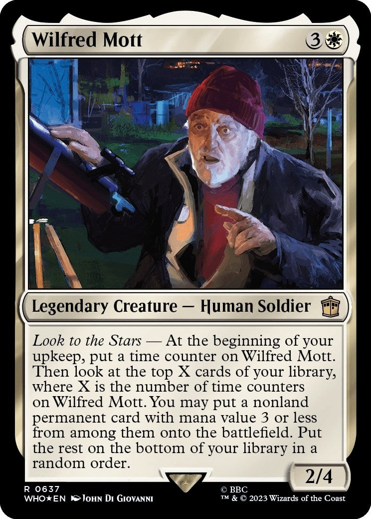 Image for Wilfred Mott (Surge Foil) (637) (WHO) - Magic: The Gathering