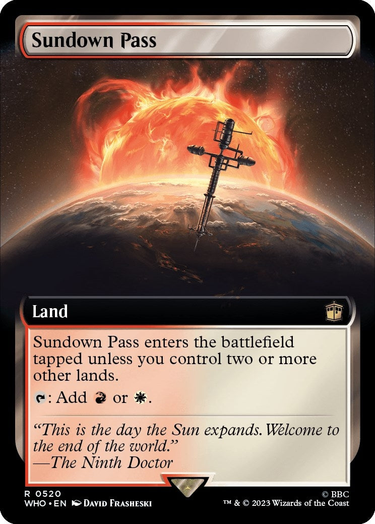 Image for Sundown Pass (Extended Art) (520) (WHO) - Magic: The Gathering