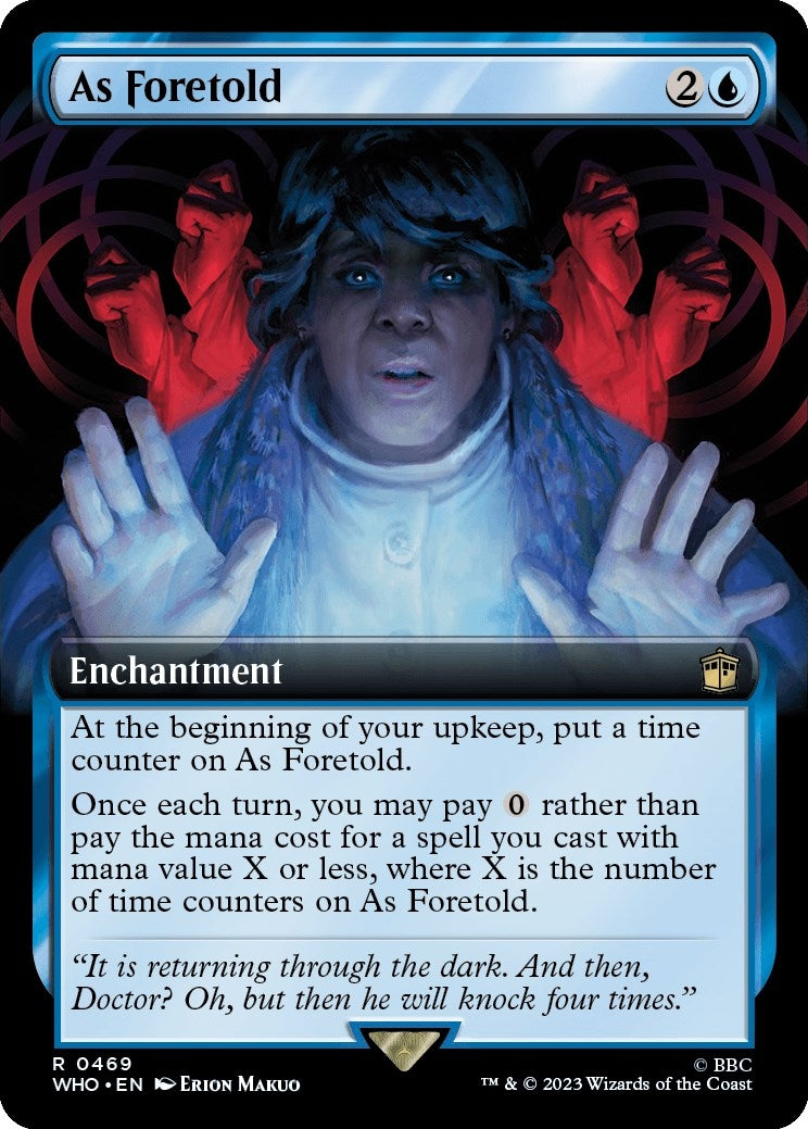 Image for As Foretold (Extended Art) (469) (WHO) - Magic: The Gathering