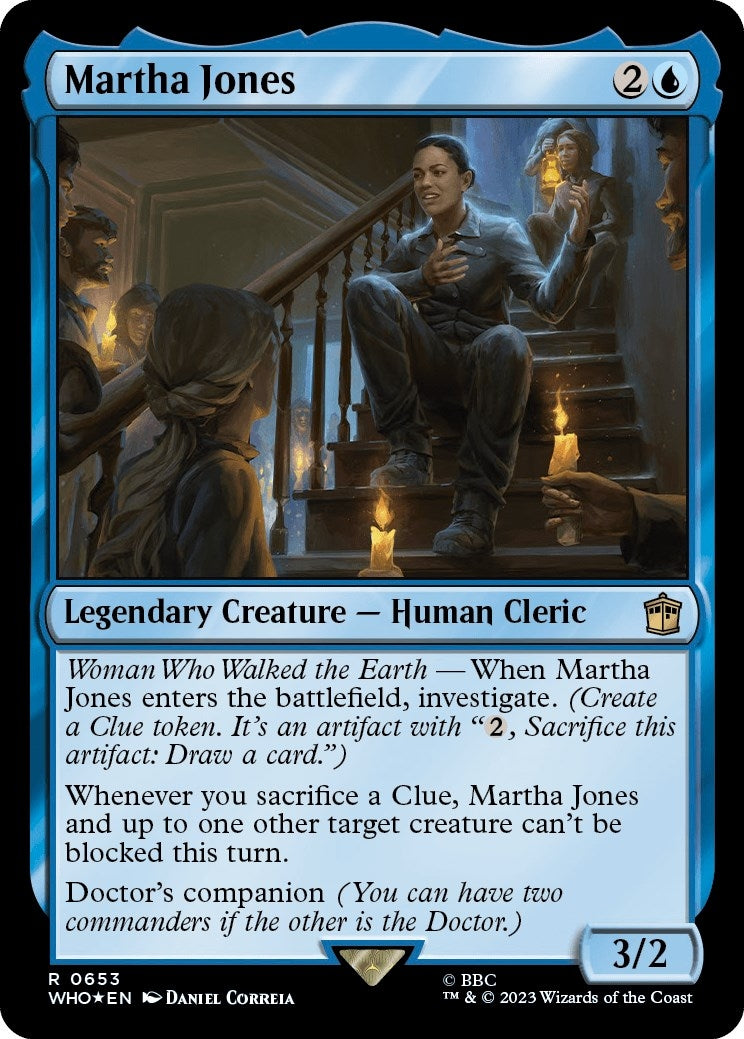 Image for Martha Jones (Surge Foil) (653) (WHO) - Magic: The Gathering