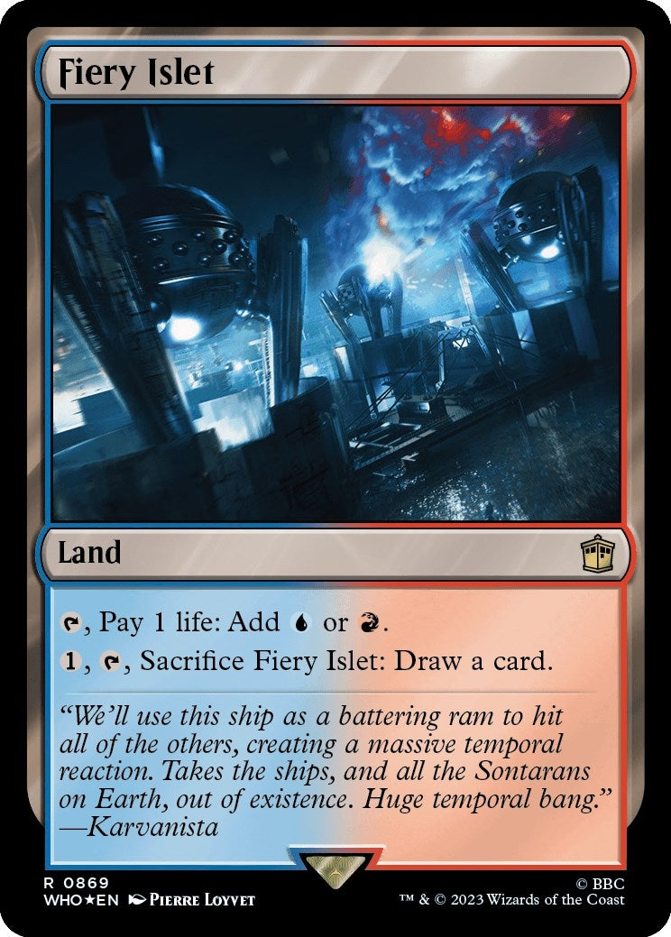 Image for Fiery Islet (Surge Foil) (869) (WHO) - Magic: The Gathering