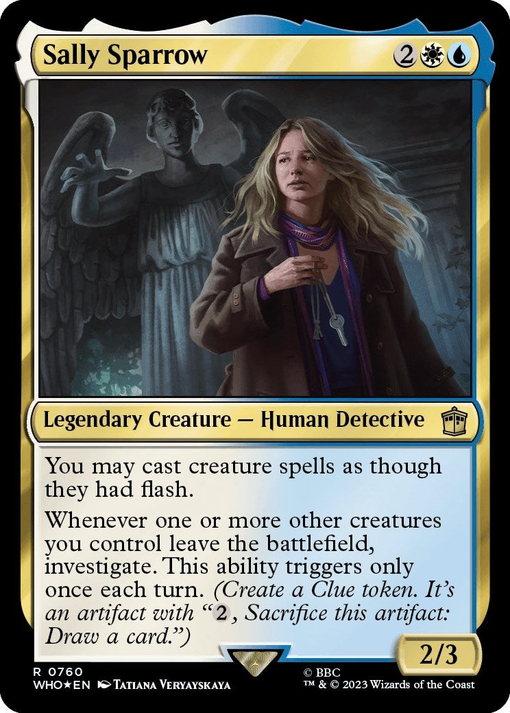 Image for Sally Sparrow (Surge Foil) (760) (WHO) - Magic: The Gathering