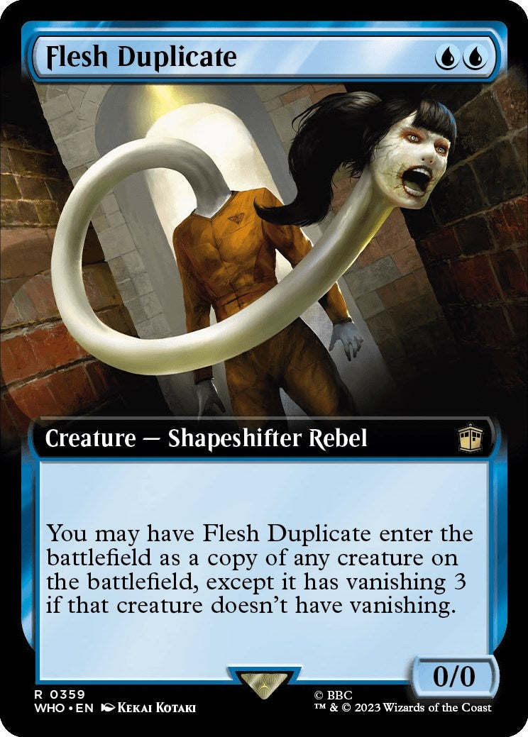 Image for Flesh Duplicate (Extended Art) (359) (WHO) - Magic: The Gathering