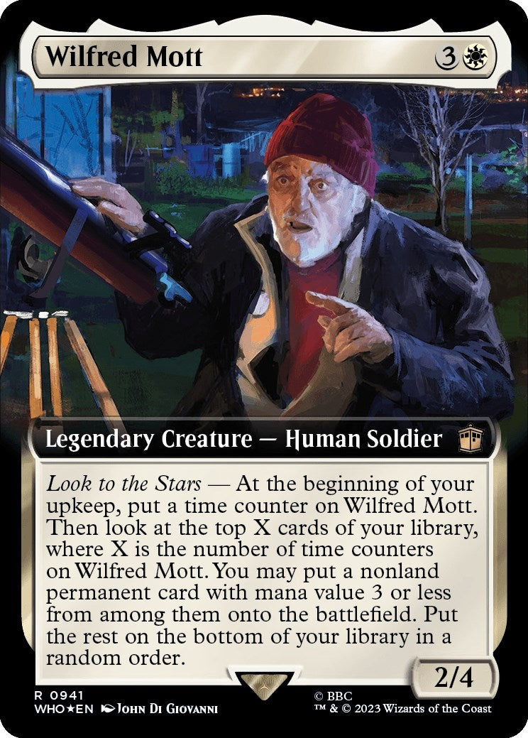 Image for Wilfred Mott (Extended Art) (Surge Foil) (941) (WHO) - Magic: The Gathering