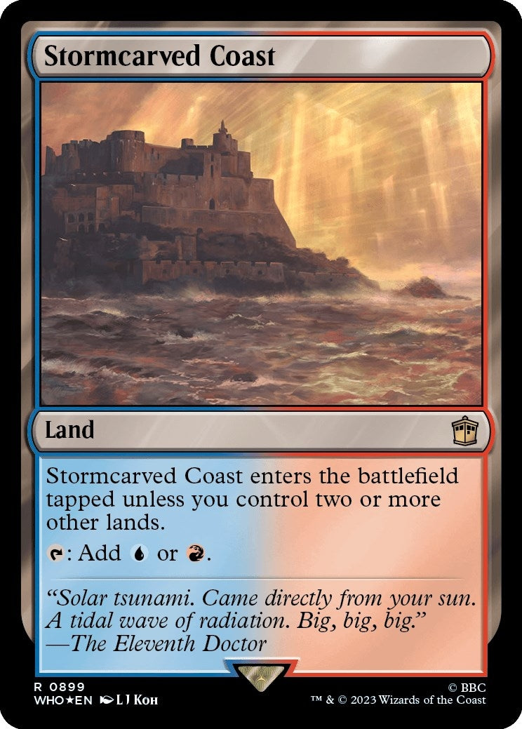 Image for Stormcarved Coast (Surge Foil) (899) (WHO) - Magic: The Gathering