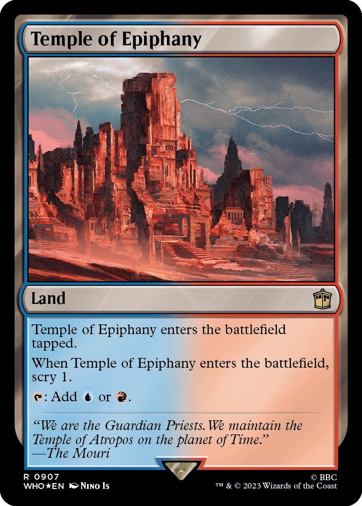 Image for Temple of Epiphany (Surge Foil) (907) (WHO) - Magic: The Gathering