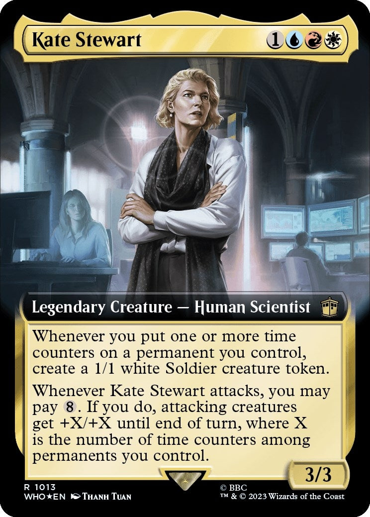 Image for Kate Stewart (Extended Art) (Surge Foil) (1013) (WHO) - Magic: The Gathering