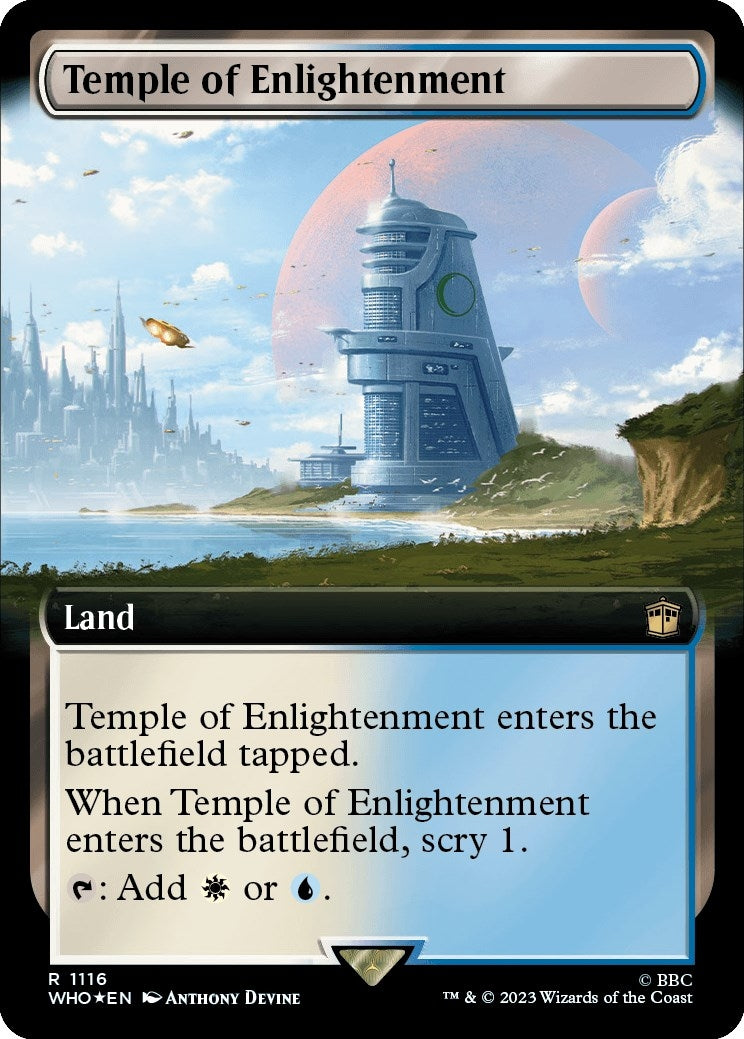 Image for Temple of Enlightenment (Extended Art) (Surge Foil) (1116) (WHO) - Magic: The Gathering