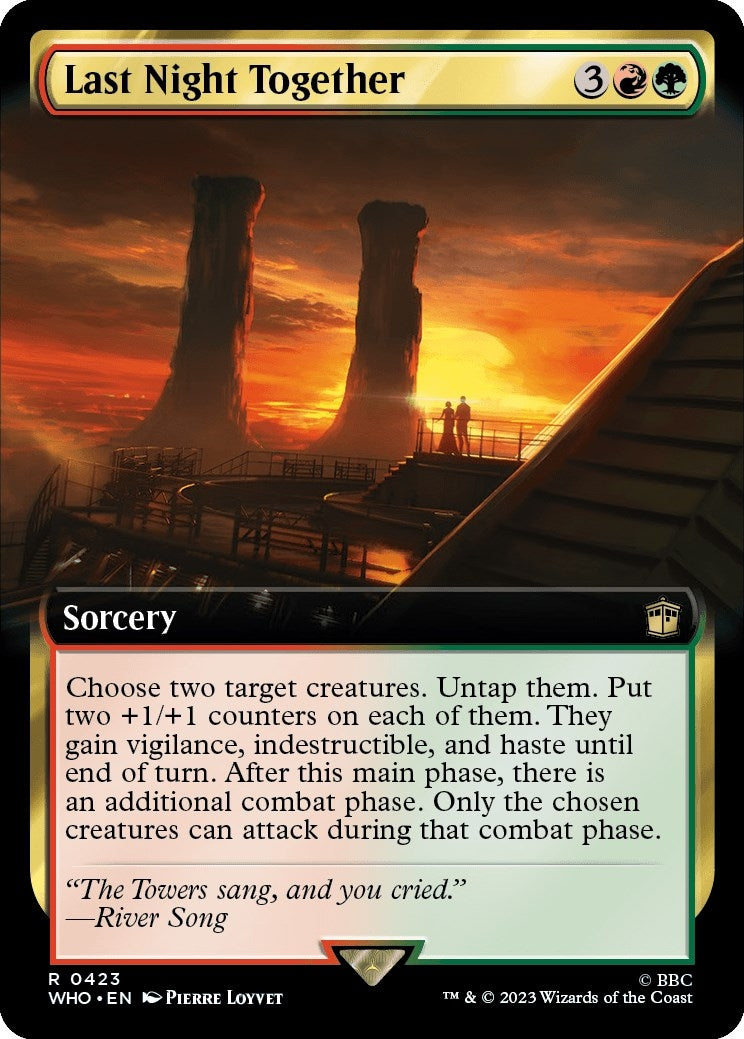 Image for Last Night Together (Extended Art) (423) (WHO) - Magic: The Gathering