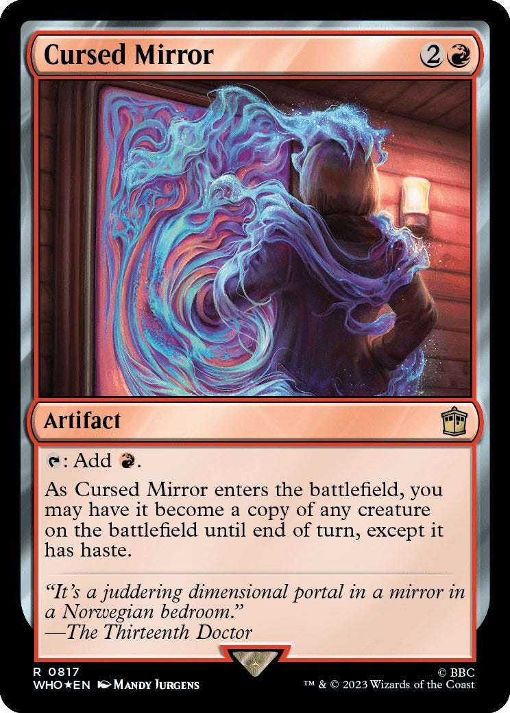 Image for Cursed Mirror (Surge Foil) (817) (WHO) - Magic: The Gathering