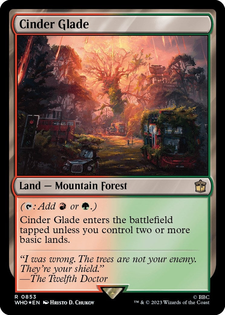 Image for Cinder Glade (Surge Foil) (853) (WHO) - Magic: The Gathering