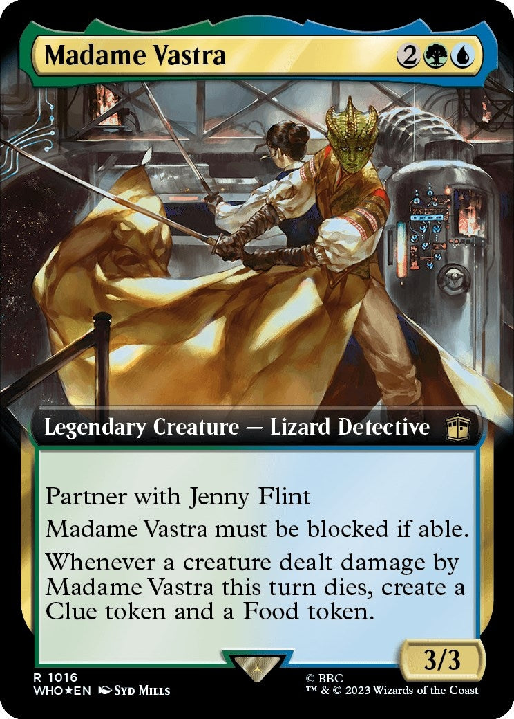 Image for Madame Vastra (Extended Art) (Surge Foil) (1016) (WHO) - Magic: The Gathering