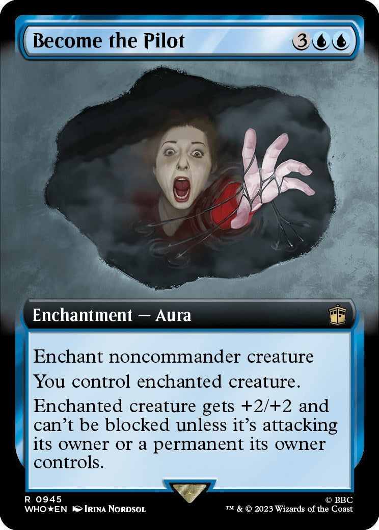 Image for Become the Pilot (Extended Art) (Surge Foil) (945) (WHO) - Magic: The Gathering