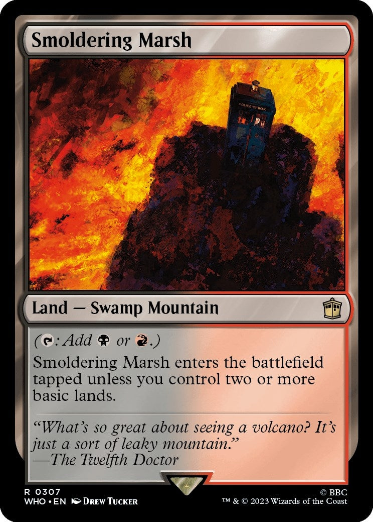 Image for Smoldering Marsh (307) (WHO) - Magic: The Gathering
