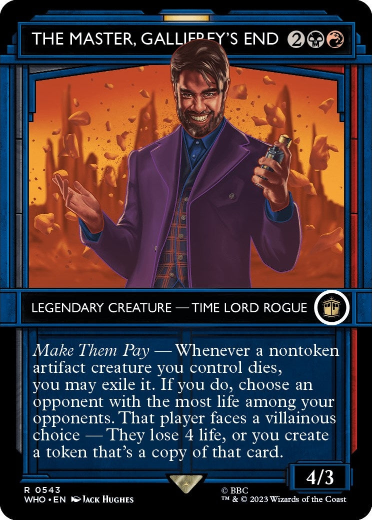 Image for The Master, Gallifrey's End (Showcase) (543) (WHO) - Magic: The Gathering