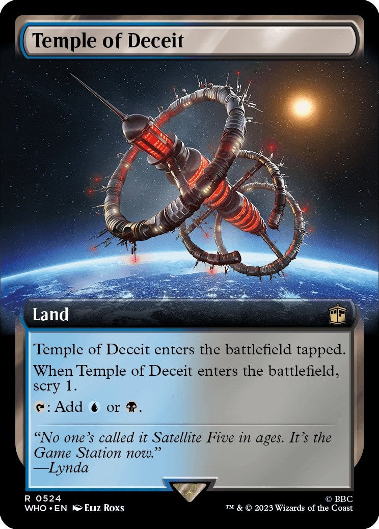 Image for Temple of Deceit (Extended Art) (524) (WHO) - Magic: The Gathering