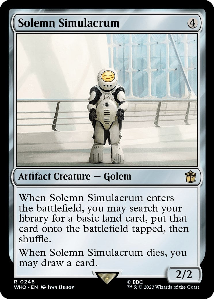 Image for Solemn Simulacrum (246) (WHO) - Magic: The Gathering