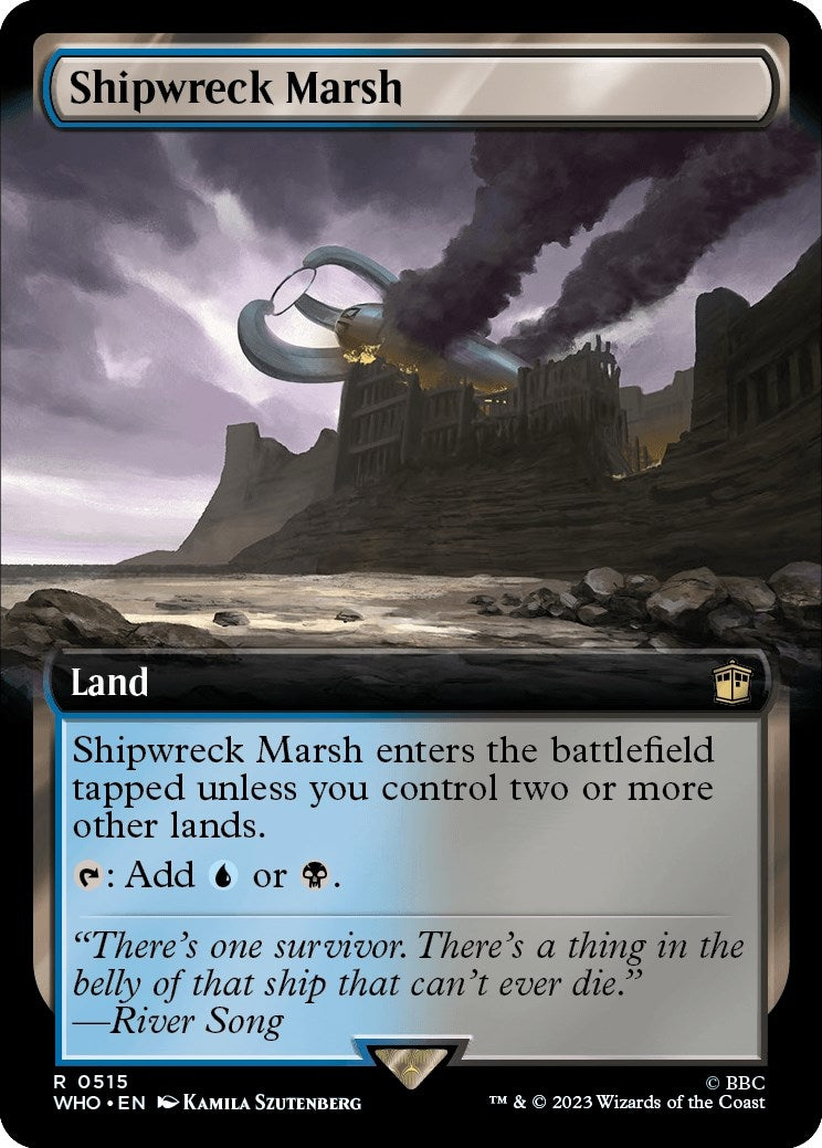 Image for Shipwreck Marsh (Extended Art) (515) (WHO) - Magic: The Gathering