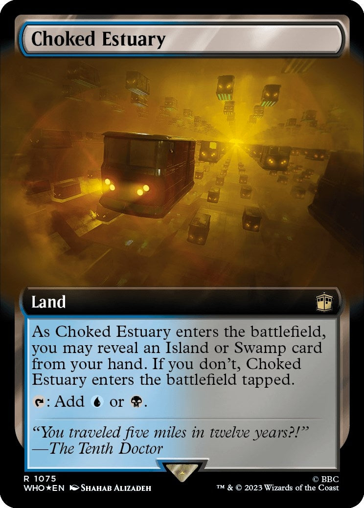 Image for Choked Estuary (Extended Art) (Surge Foil) (1075) (WHO) - Magic: The Gathering