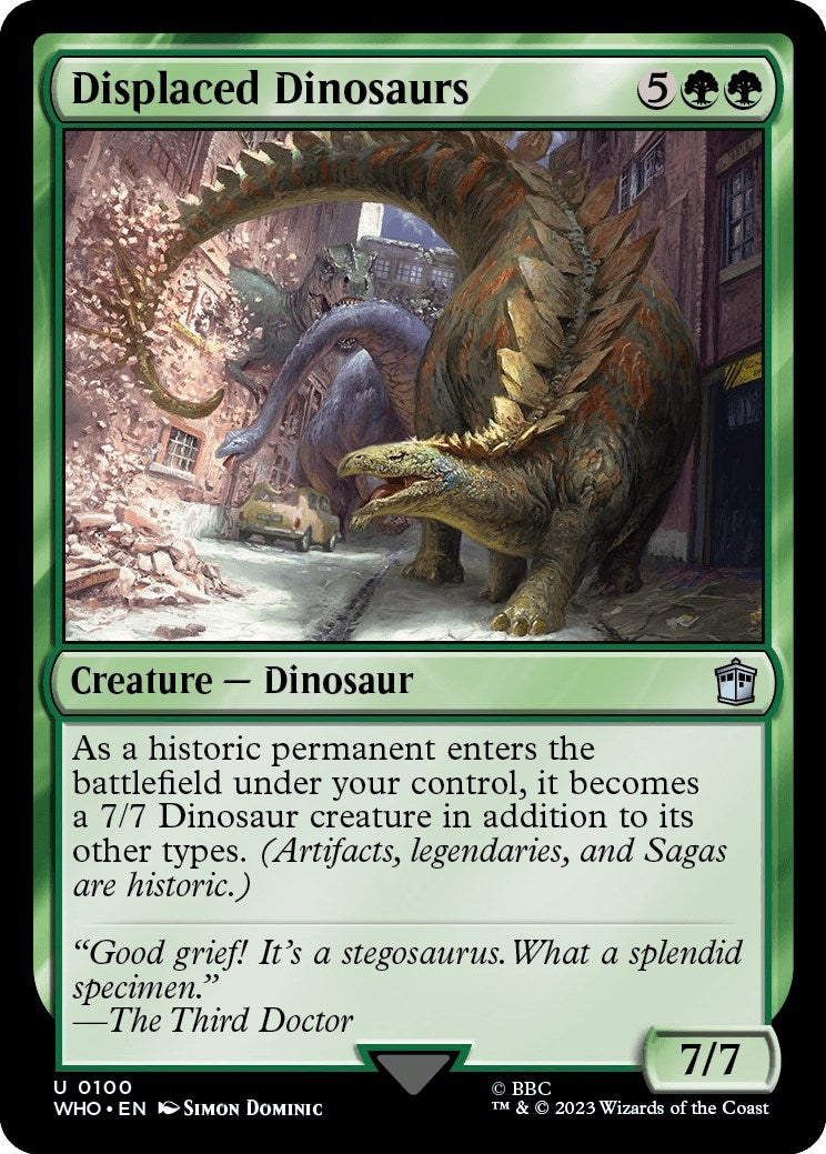 Image for Displaced Dinosaurs (100) (WHO) - Magic: The Gathering