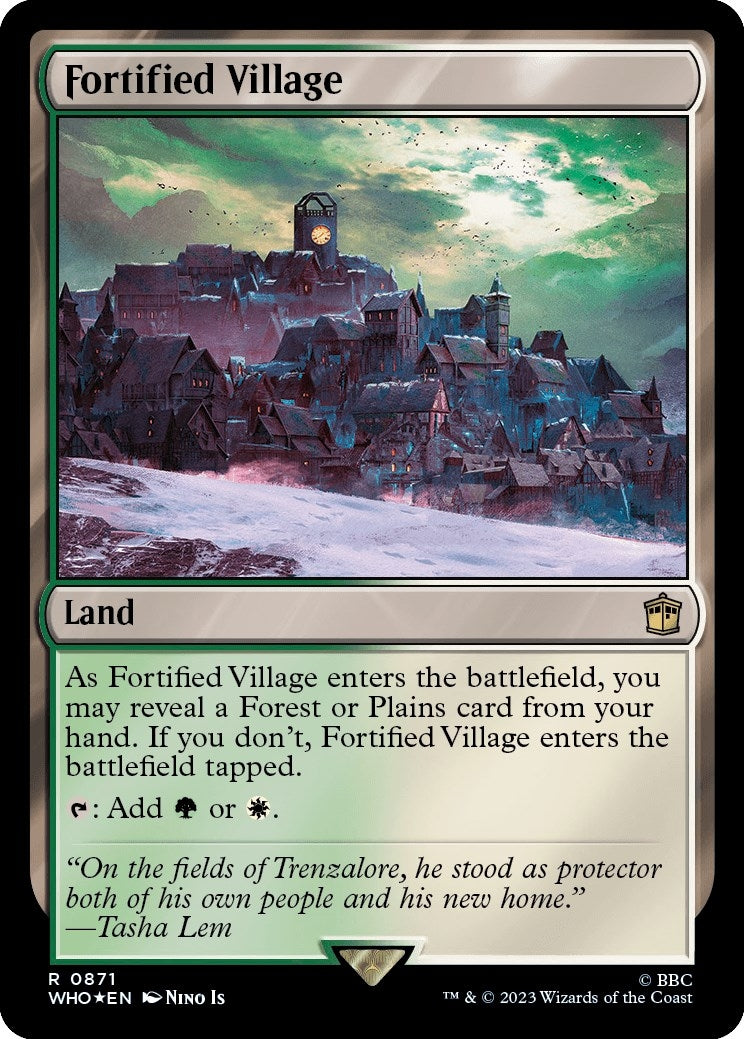 Image for Fortified Village (Surge Foil) (871) (WHO) - Magic: The Gathering