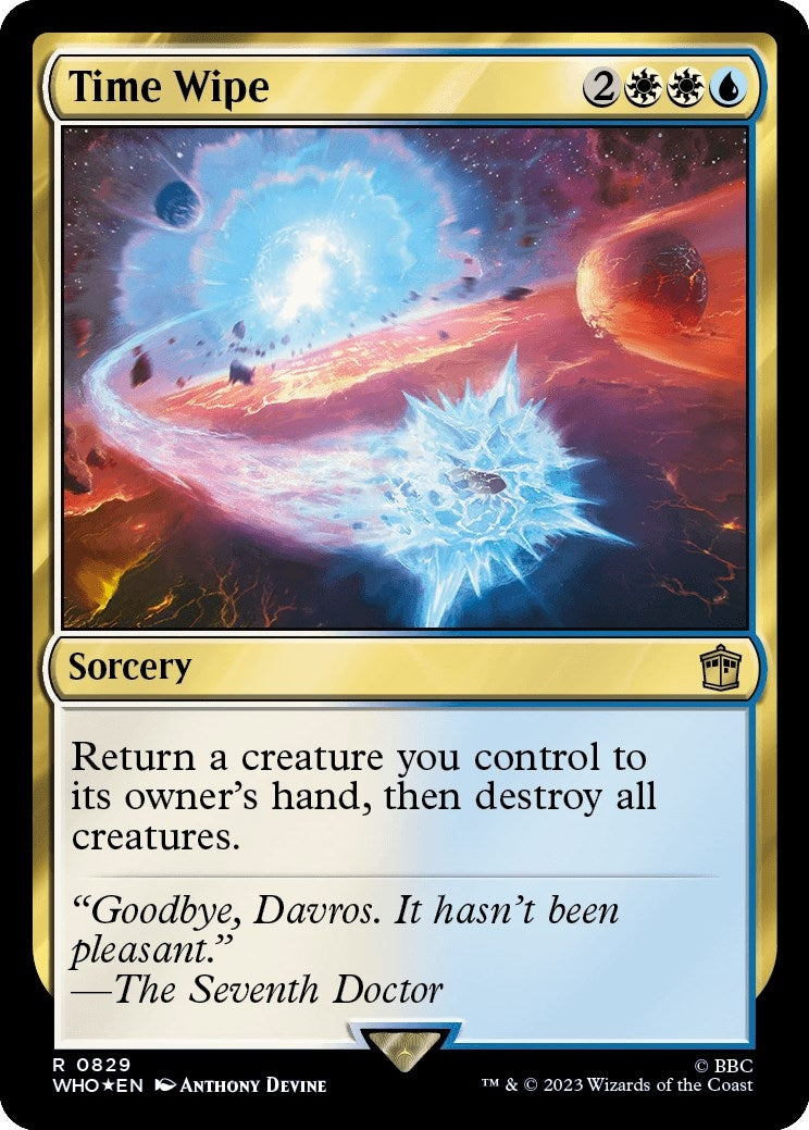 Image for Time Wipe (Surge Foil) (829) (WHO) - Magic: The Gathering