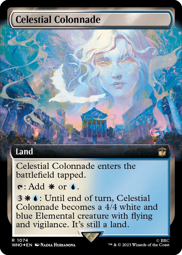 Image for Celestial Colonnade (Extended Art) (Surge Foil) (1074) (WHO) - Magic: The Gathering