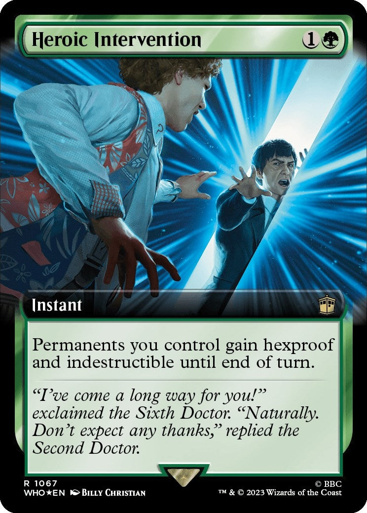 Image for Heroic Intervention (Extended Art) (Surge Foil) (1067) (WHO) - Magic: The Gathering