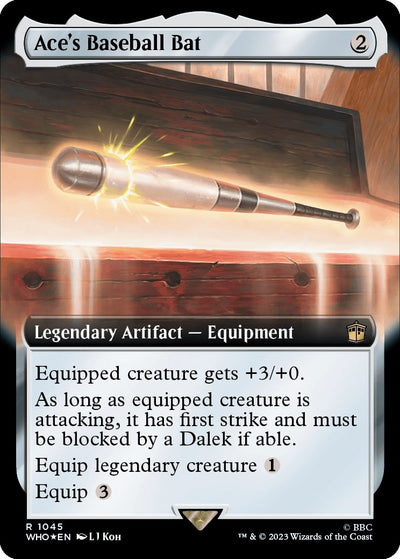 Ace's Baseball Bat (Extended Art) (Surge Foil) (1045) (WHO)