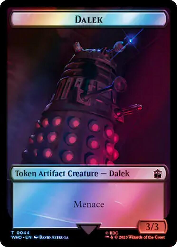 Image for Dalek // Beast Double-Sided Token (Surge Foil) (44 // 49) (WHO) - Magic: The Gathering