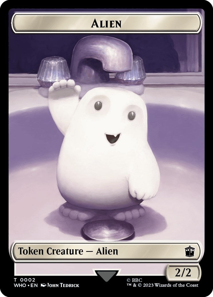 Image for Alien // Food (0025) Double-Sided Token (2 // 25) (WHO) - Magic: The Gathering