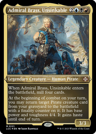 Admiral Brass, Unsinkable (Display Commander) - Thick Stock (121) (LCC)