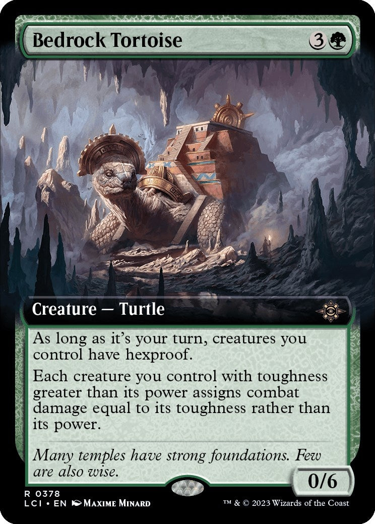 Image for Bedrock Tortoise (Extended Art) (378) (LCI) - Magic: The Gathering