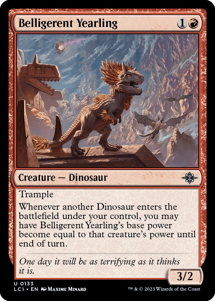 Image for Belligerent Yearling (133) (LCI) - Magic: The Gathering