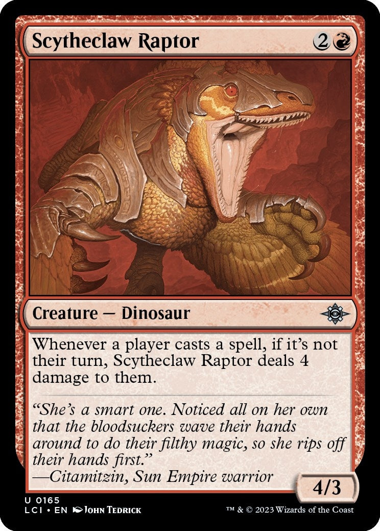 Image for Scytheclaw Raptor (165) (LCI) - Magic: The Gathering