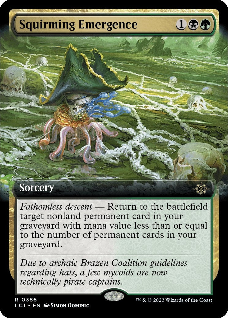 Image for Squirming Emergence (Extended Art) (386) (LCI) - Magic: The Gathering