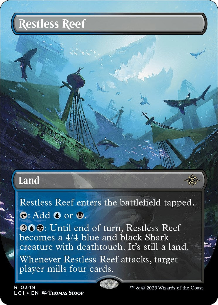 Image for Restless Reef (Borderless) (349) (LCI) - Magic: The Gathering