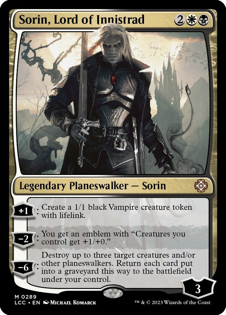 Image for Sorin, Lord of Innistrad (289) (LCC) - Magic: The Gathering